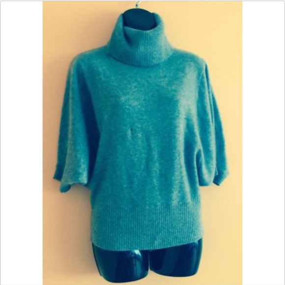 Cynthia Rowley GrayTurtleneck Batwing SweaterSZ XS - Picture 2 of 6